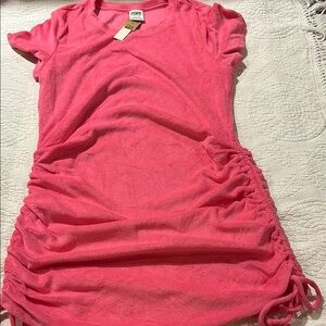 PINK Victoria's Secret Mini Dress in Bright Pink NWT. Large